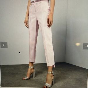 TED BAKER STEP HEM SCALLOP TRIM TROUSERS